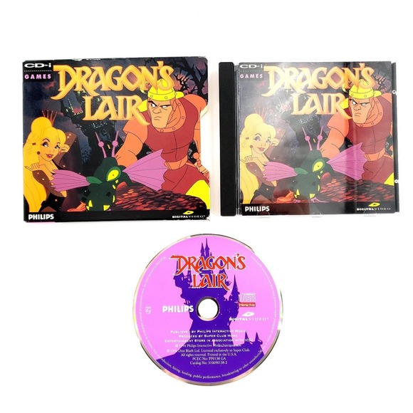 Dragon's Lair (Philips CD-i 1994) Complete w/ Slip Cover Tested & Works